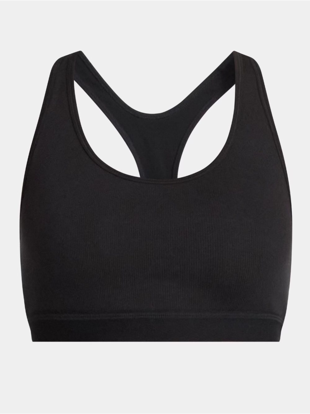 Cotton Stretch Ribbed Racerback Bralette - Picture 3 of 3